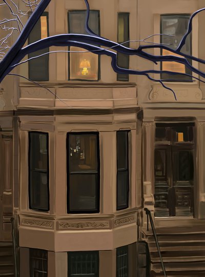 589 Seventh Street. Brooklyn (digital kunst) af Evan Sklar