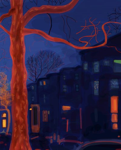 7th Street, Brooklyn, 2016 (digital kunst) af Evan Sklar
