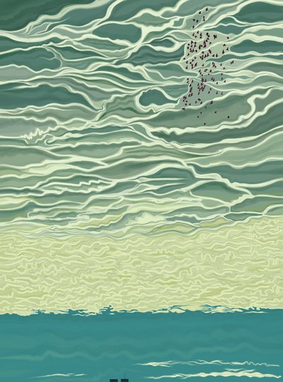 9-11-21 (digital kunst) af Evan Sklar