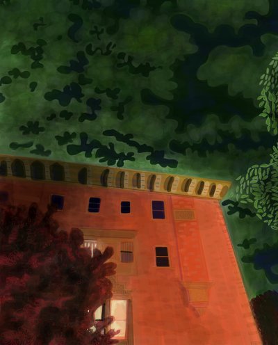 First Light, 7th Street og Prospect Park West (digital kunst) af Evan Sklar