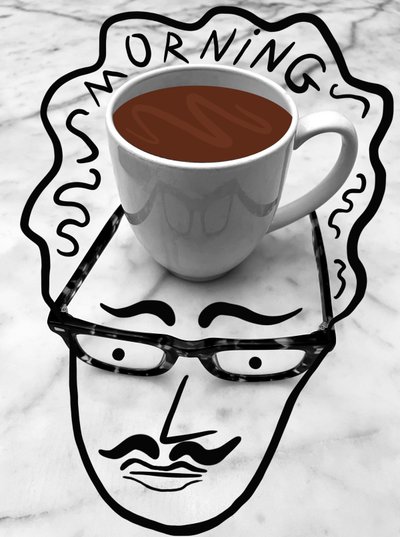 Morgenkaffe, 2025 (digital kunst) af Evan Sklar