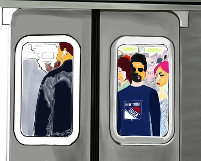 New York Anger (digital kunst) af Evan Sklar