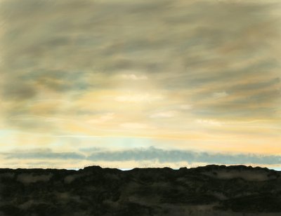 Svanestrand, klitter og himmel af Evan Sklar