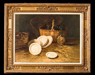 Stilleben (olie på lærred) af Evaristo Cappelli
