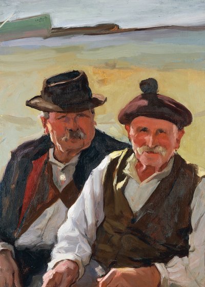 Gamle fiskere af Evasio Montanella