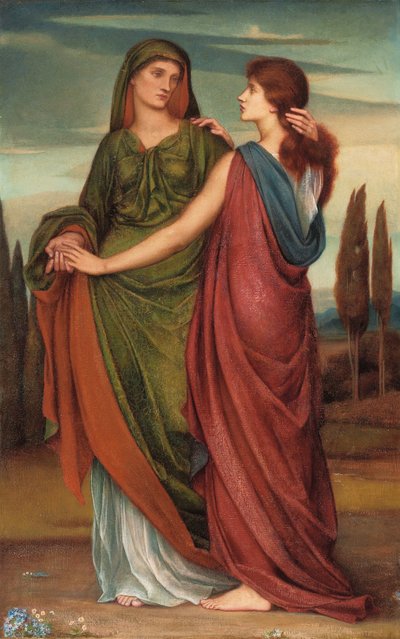 Naomi og Ruth, 1887 af Evelyn De Morgan