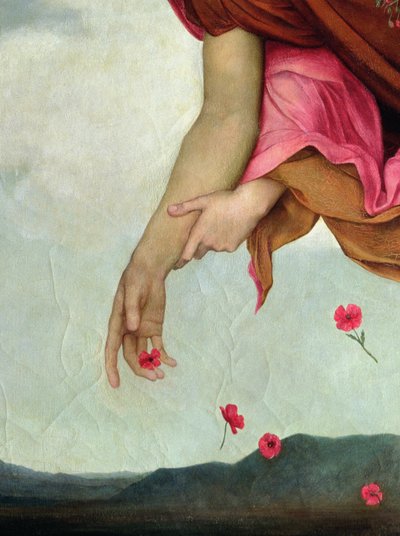 Night and Sleep, 1878 olie på lærred detalje af 27984 af Evelyn De Morgan