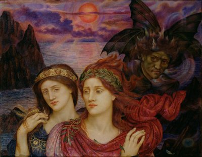 Visionen, 1914 af Evelyn De Morgan
