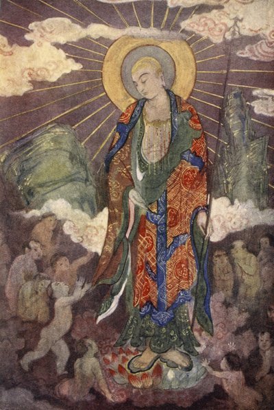 Jizo, børnenes gud, illustration fra 