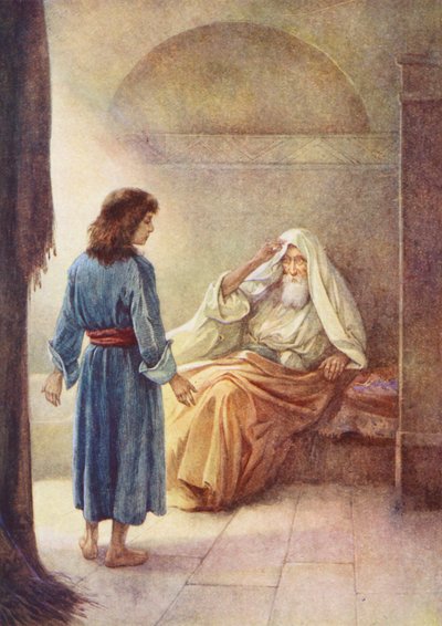 Drengen Samuel (farvelitografi) af Evelyn Stuart Hardy