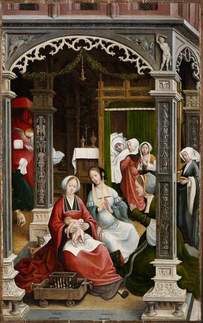 Scene fra Saint Rochs liv, 1517. af Everaert Orley