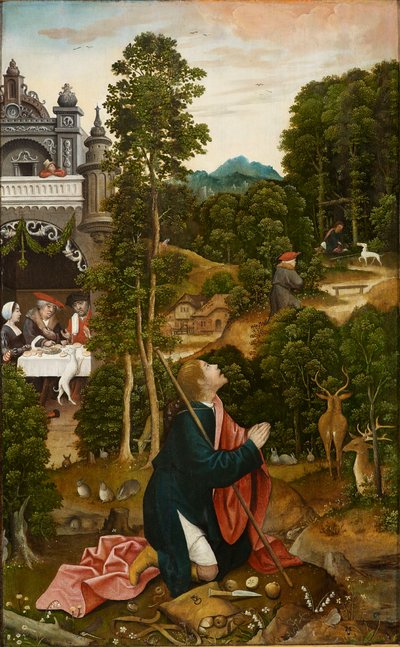 Scene fra Saint Rochs liv, 1517. af Everaert Orley