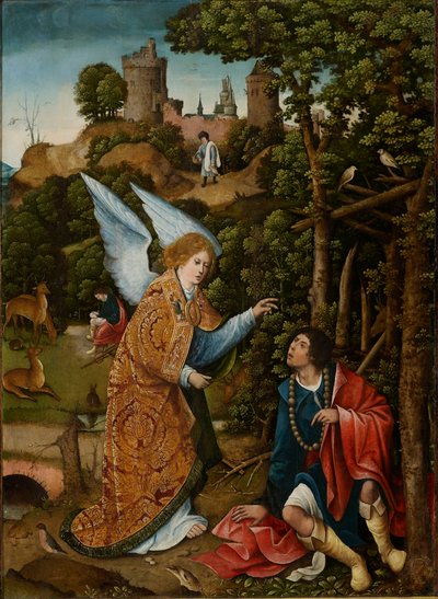 Scene fra Saint Rochs liv, 1517. af Everaert Orley