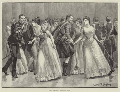 Et nytårsbal, damekæden af Everard Hopkins