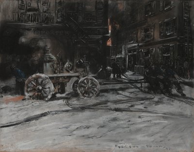 Brandscene af Everett Shinn