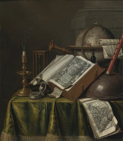 Vanitas stilleben af Evert Collier