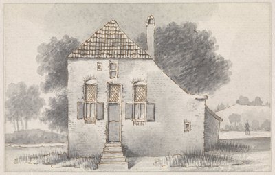 Hus i Zoelmond, i Betuwe, set forfra af Evert Doublet