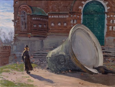Kirkeklokkernes ødelæggelse, 1924 af Evgeni Ivanovich Stolitsa