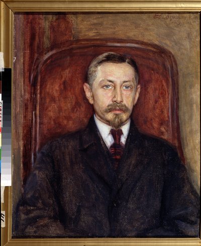 ""Portræt af forfatteren Ivan A. Bunin (1870-1953)"" Maleri af Evgeni Iosifovich Bukovetsky (1866-1948) 1919 State Art Museum, Odessa af Evgeniy Iosipovich Bukovetsky