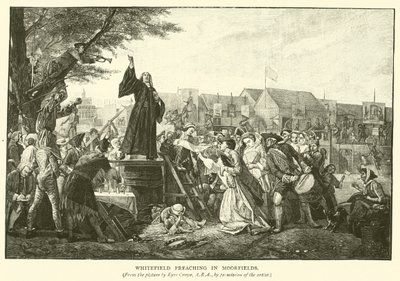 Whitefield prædike i Moorfields af Eyre Crowe