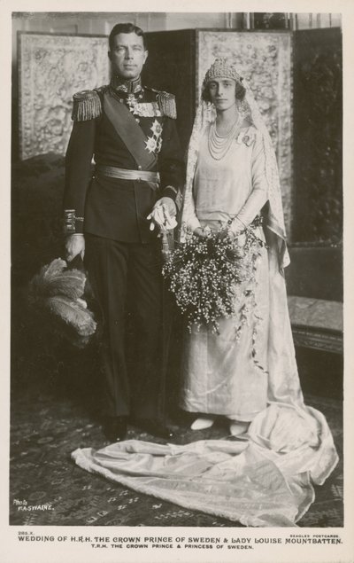 Bryllup af kronprins Gustaf Adolf af Sverige og Lady Louise Mountbatten, 1923 af F.A Swaine