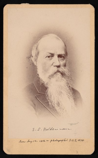 Portræt af Samuel Stehman Haldeman 1812-1880, 5. februar 1874. af FA Wenderoth and Co