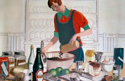 Fremstilling af Empire Christmas Pudding, ca. 1920