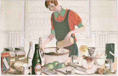 The Christmas Pudding, plakat 1928 (litografi) af F.C. Harrison