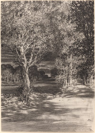 Solnedgang og måneopgang ved Cilian-Aeron af F.L. Griggs