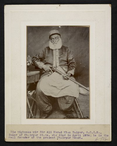 Sir Mir Ali Murad Khan Taipur III, hersker over Khaipur-staten af F.L. Wadhumal