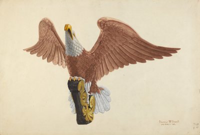 Ørnefigurhoved af F.W. Powell