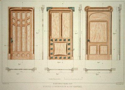 Designs til døre, illustration fra 