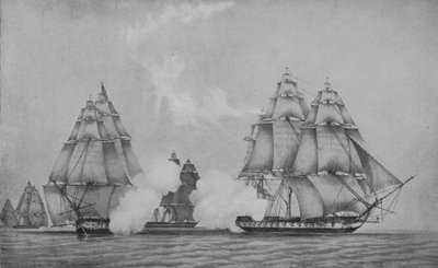 The Escape of the Belvedera, c1813 af F. Edwards