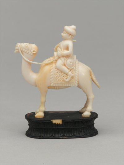Sort ridder, skakbrik, Indien, 1820 ca af F. Ernest Jackson