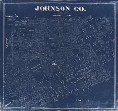 Blueprint Viser jordejerskab. LC Landejerkort, 1029. Også tilgængelige via Library of Congress-webstedet som et rasterbillede af F. G.; Texas. General Land Office Blau