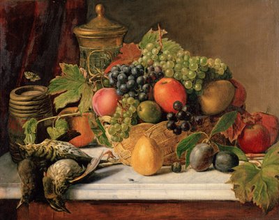 Stilleben, 1800-tallet af F. Heine
