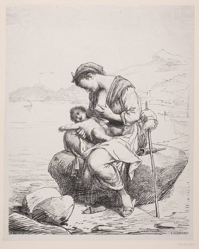 En ung Moder af F. Hendriksen
