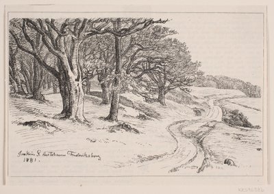 Fra Hestehaven, Frederiksborg af F. Hendriksen