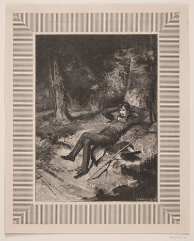 Illustration til C. Hauch, "Den Elskede" af F. Hendriksen
