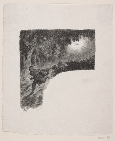 Illustration til "Guldfuglen" af F. Hendriksen