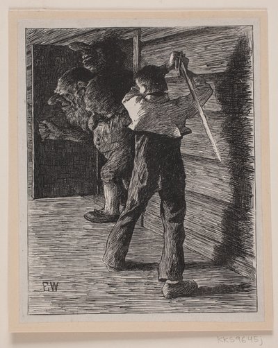 Illustration til "Soria Moria slot" af F. Hendriksen