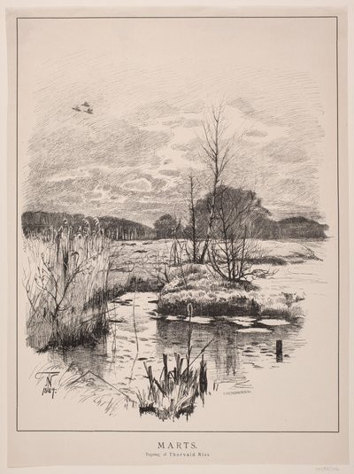 "Marts" af F. Hendriksen