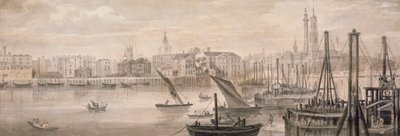 Old London Bridge, 1826. af F Jackson
