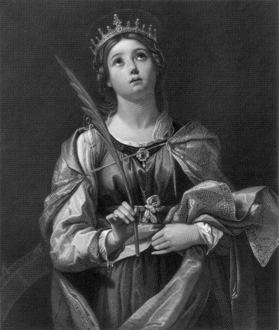 St Catherine, 1800-tallet. af F Knolle