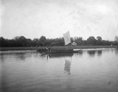 Hooghly River, Alipore, Indien, 1905-1906 af F. L. Peters