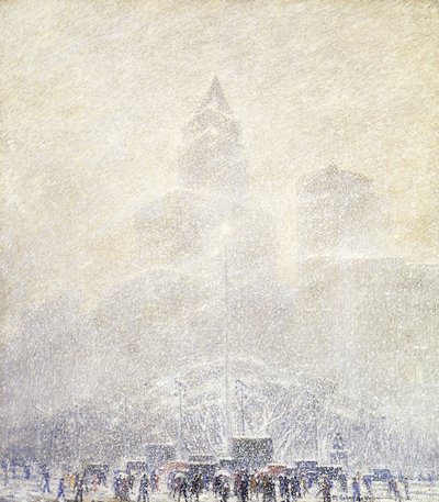 Eternal Light, Madison Square, Winter af F. Usher de Voll