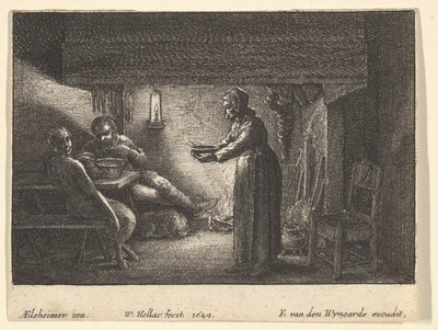 Satyren og bonden, 1644. af F van den Wyngarde
