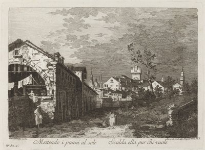 At lægge tøjet... af Fabio Berardi after Canaletto