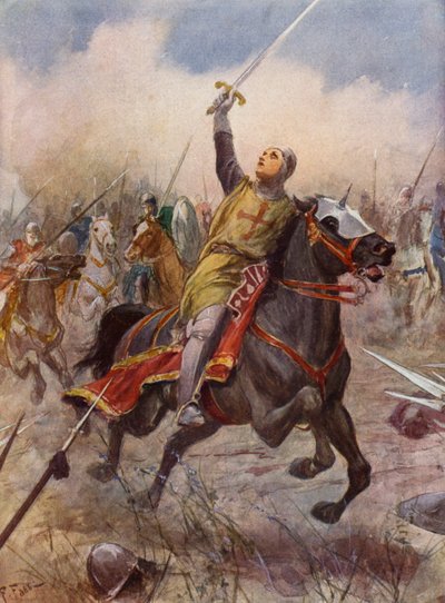 La Gerusalemme Liberata af Torquato Tasso: Canto VIII, strofe 17 (farvelitografi) af Fabio Fabbi