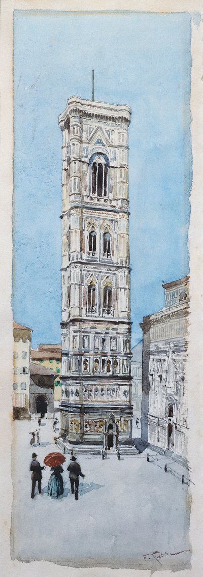 Gåtur på Piazza Duomo i Firenze af Fabio Fabbi